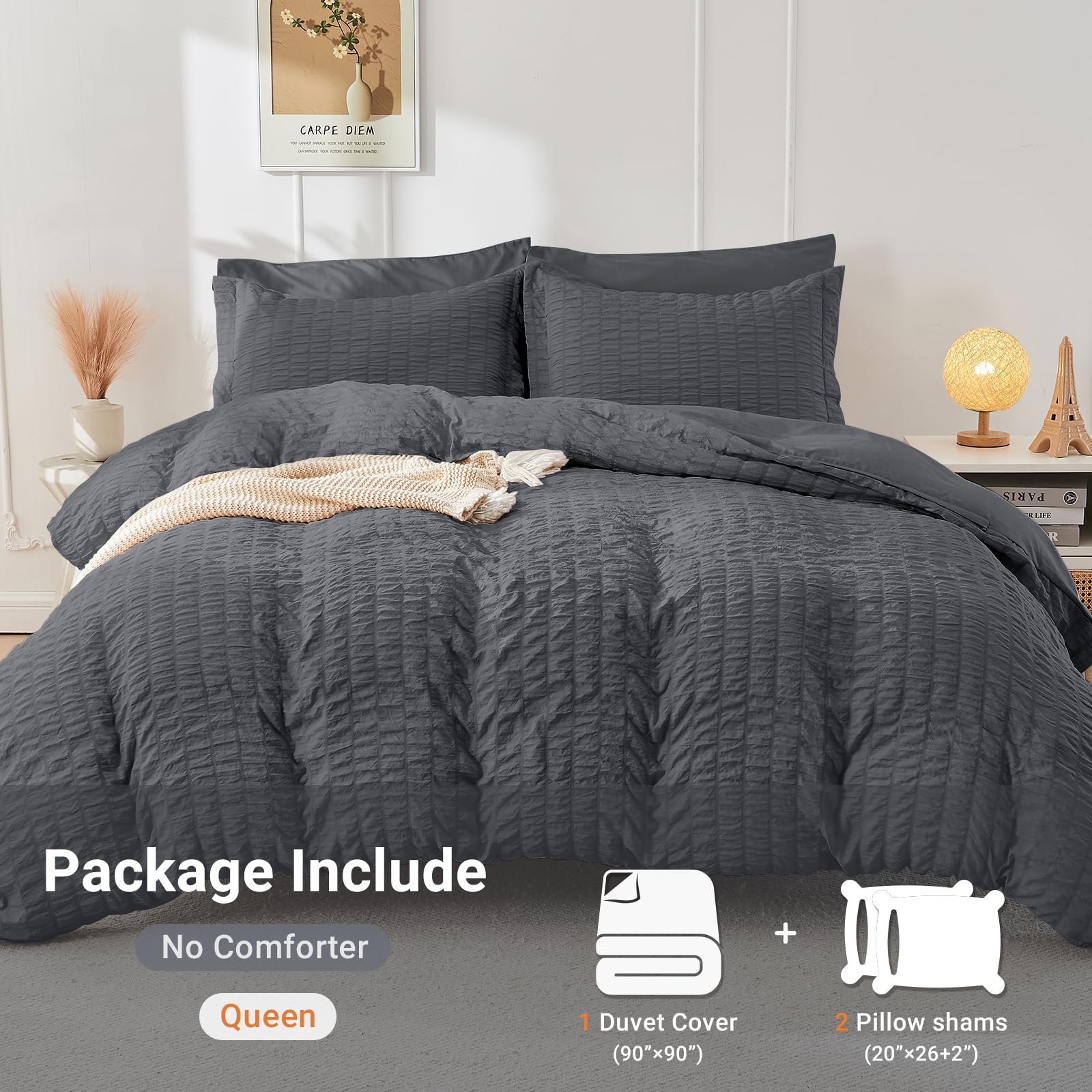 HYMOKEGE wrinkle-resistant texture stays neat through nightly routines.
