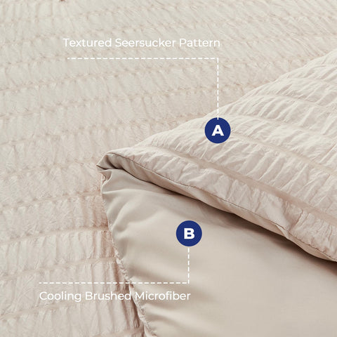 HYMOKEGE fitted sheet deep-pocket fits 12-15 inch mattresses securely