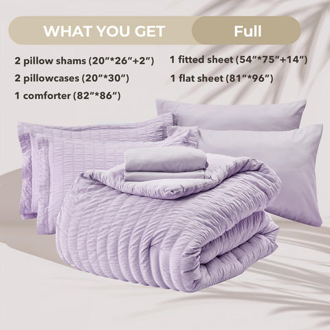 HYMOKEGE Lavender pillow shams adding decorative elegance to bed setup