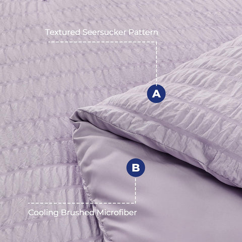 HYMOKEGE Lavender Queen pillowcase showcases   smooth microfiber finish.