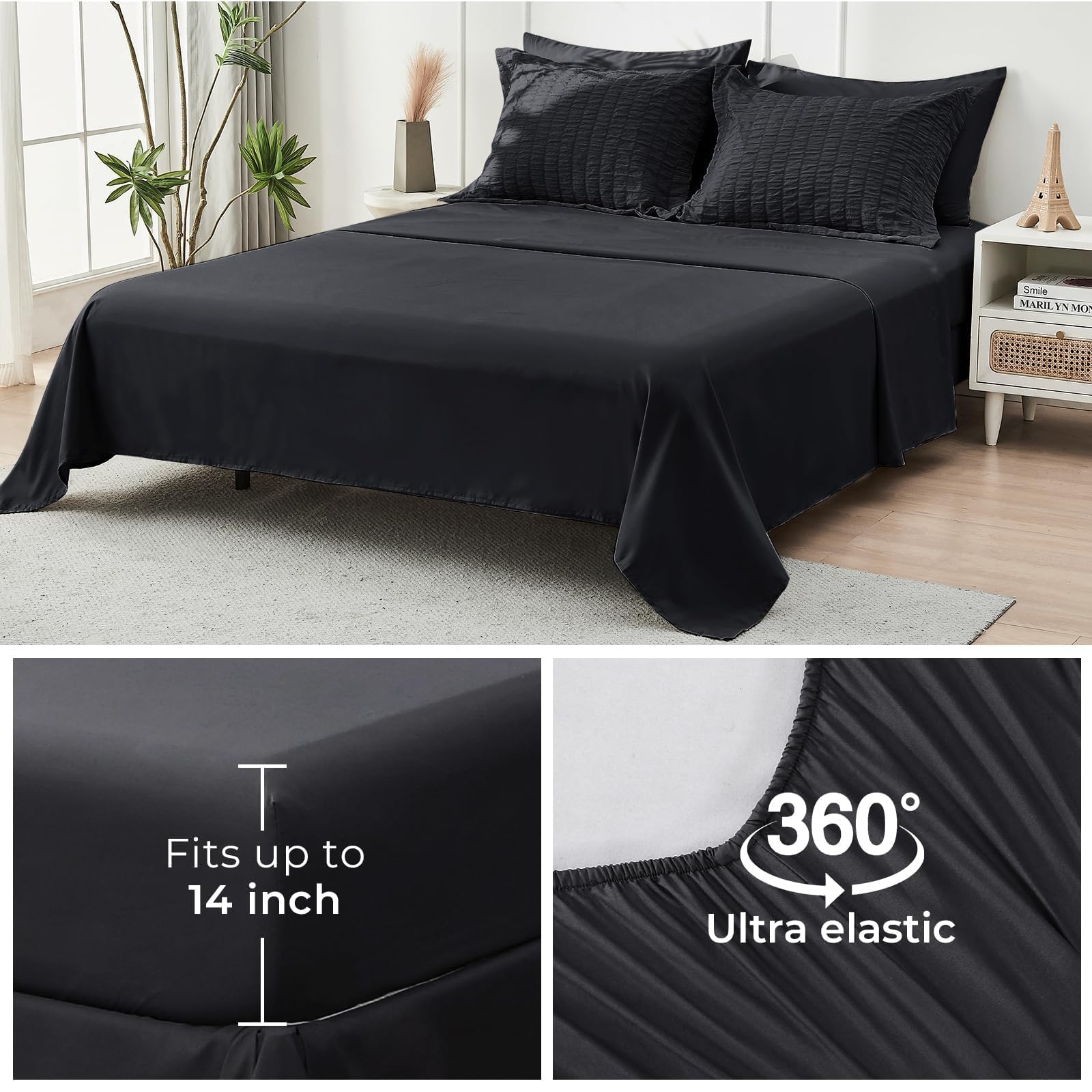 HYMOKEGE pillowcases 20 by 30 inches with crisp edges