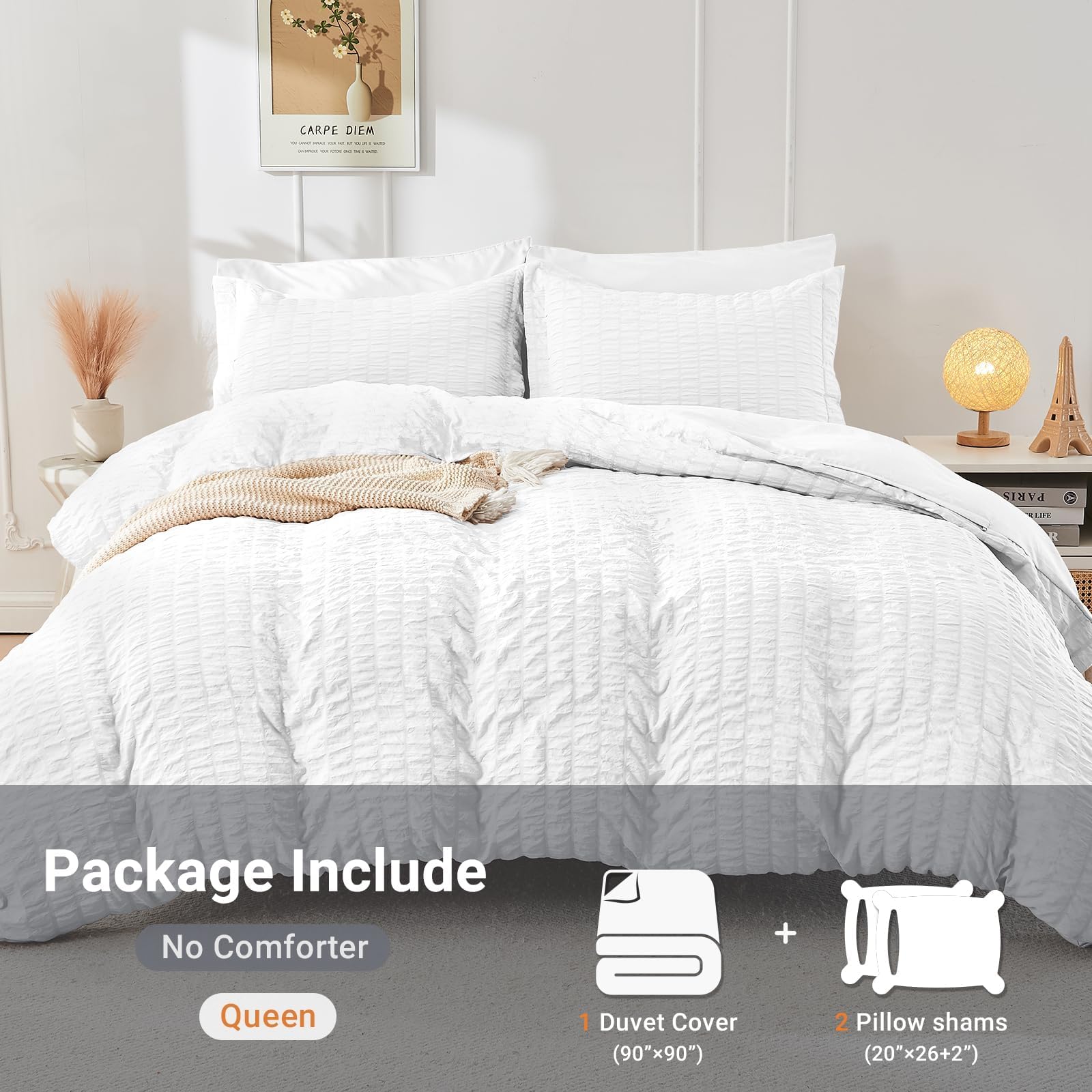 HYMOKEGE pillow shams included in set