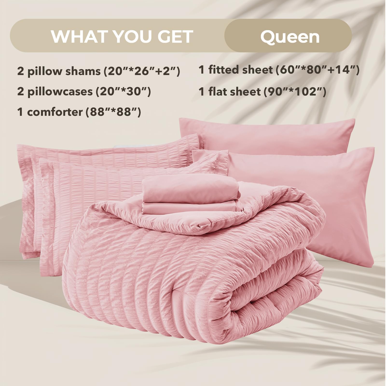 HYMOKEGE Pink Queen packaging in vacuum bag, compact storage