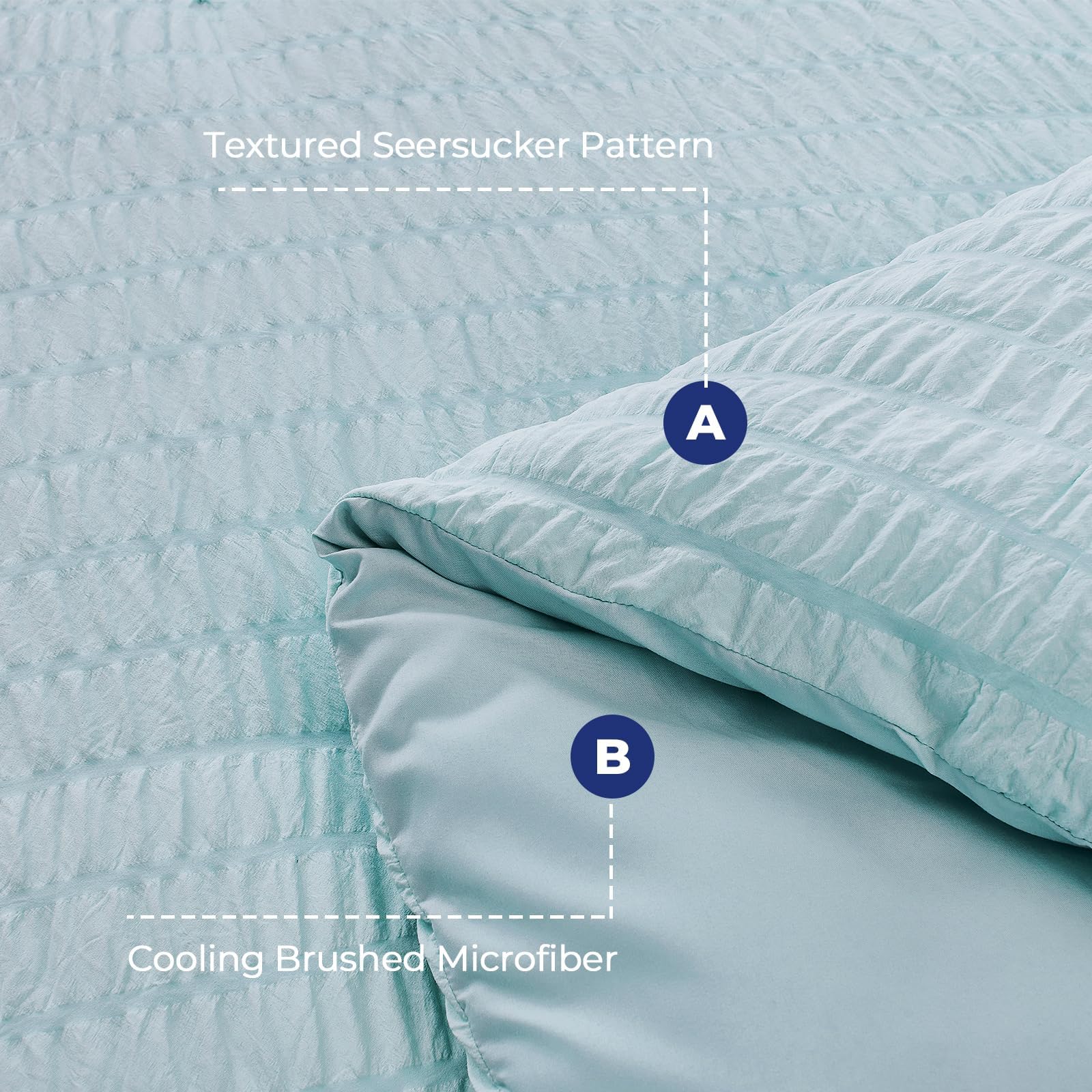 HYMOKEGE Queen flat sheet providing generous coverage and easy care