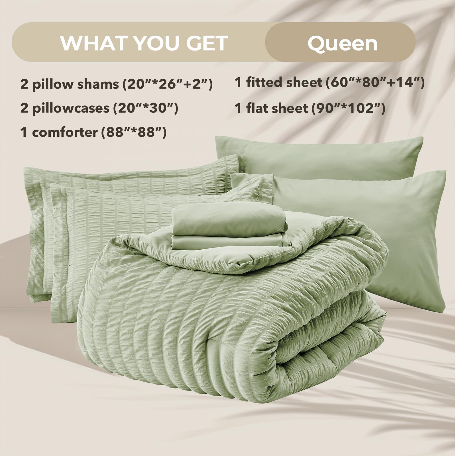 HYMOKEGE queen flat sheet and coordinated essentials for easy layering