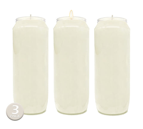 Hyoola 9 Day Prayer Candle tall pillar with jar for safe, long-burning use