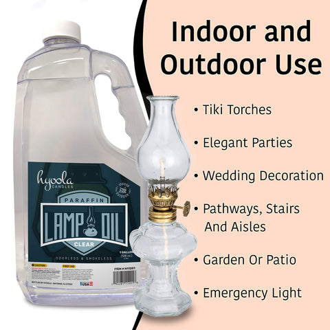 Hyoola smokeless odorless tiki fuel for outdoor torches and events.