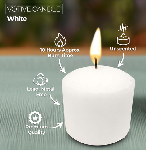 Hyoola votive candle on a wedding table creates warm ambiance