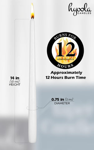 Hyoola wedding ceremony taper candles add a timeless glow to events.