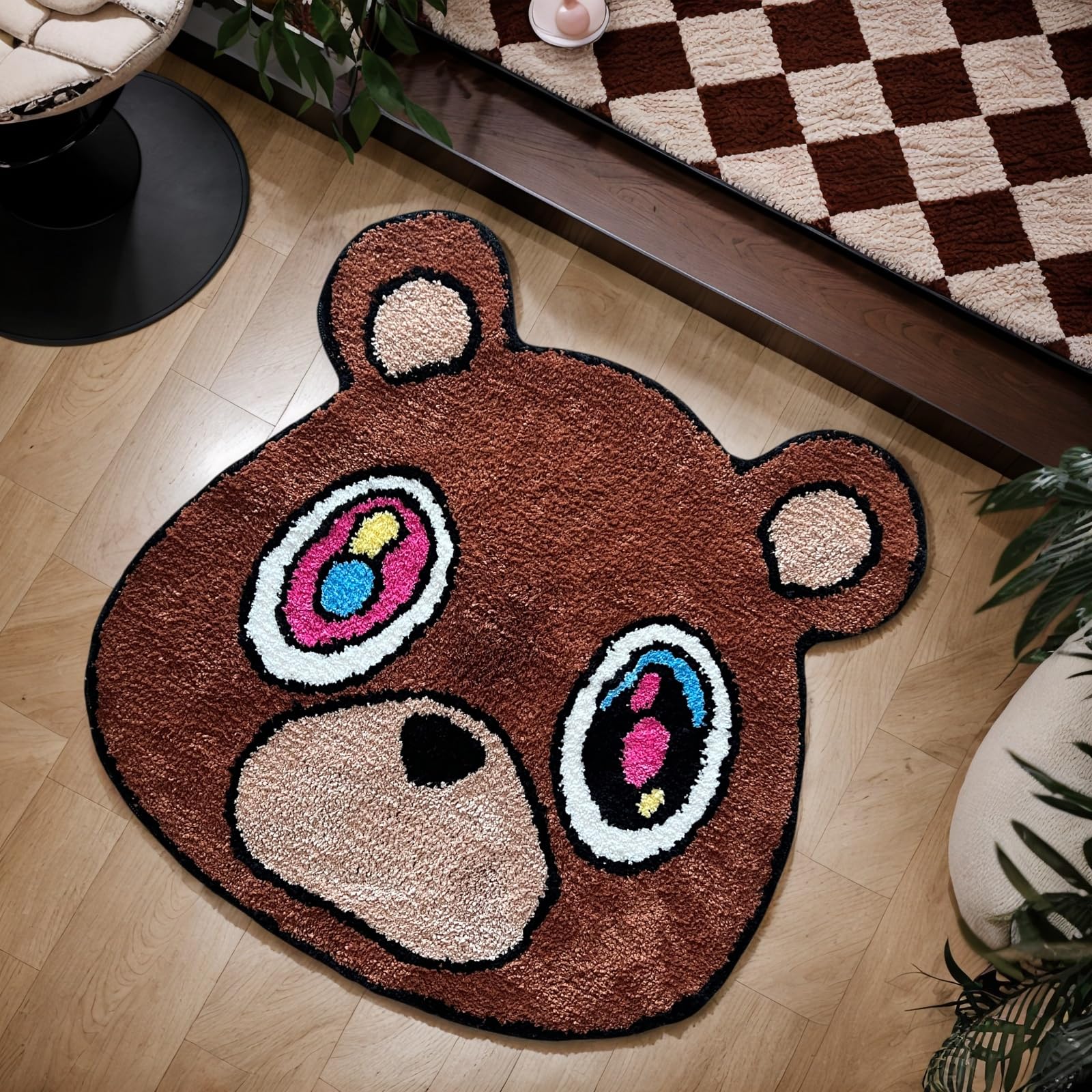 HYPEECE Graduation Bear Rug with pets nearby for family-friendly use