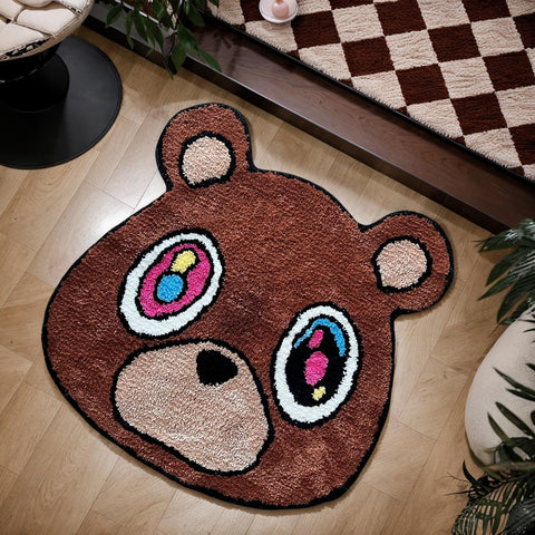 HYPEECE Graduation Bear Rug with pets nearby for family-friendly use