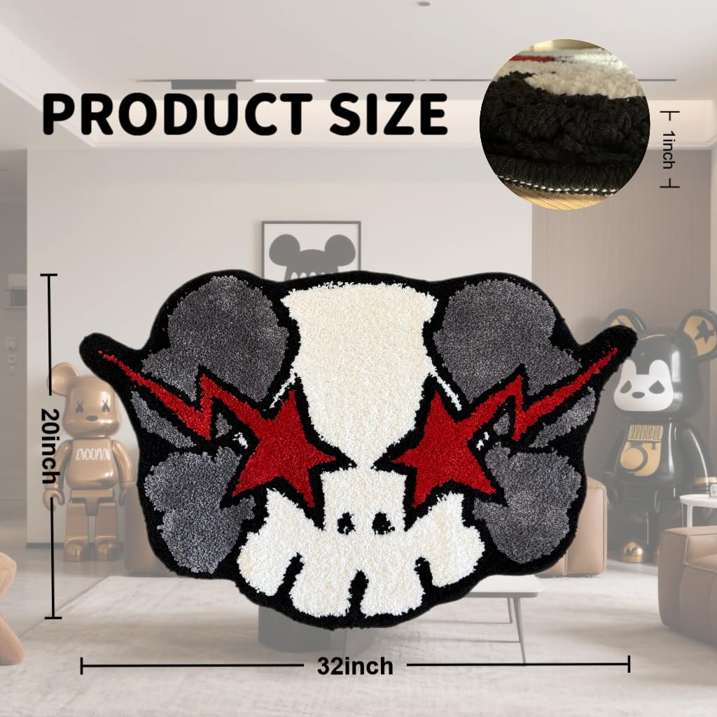 HYPEECE Ka-Ws Style rug plush texture close-up for comfort
