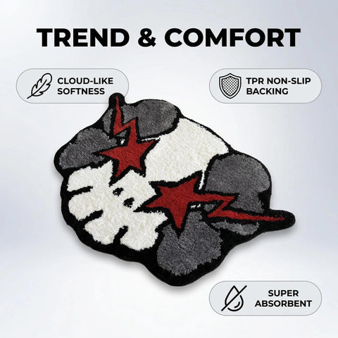 HYPEECE Ka-Ws Style rug absorbs moisture quickly for wet areas