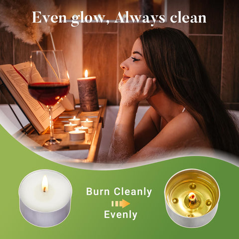 Hypmis smokeless tea lights reduce smoke for ambiance