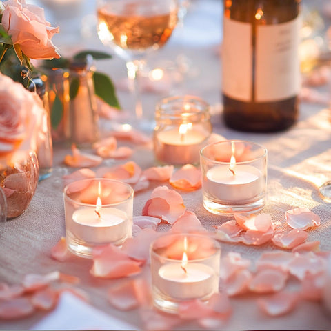 Hypmis palm wax tealights offer clean burn with no messy residue