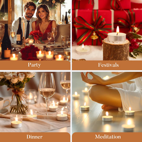 Hypmis white tealights ideal for Sabbath, Christmas, and weddings