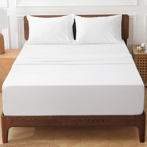 HYPREST durable stitching detail highlights long-lasting king sheet set support.