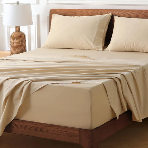 HYPREST fitted sheet stretched over deep mattress and topper.