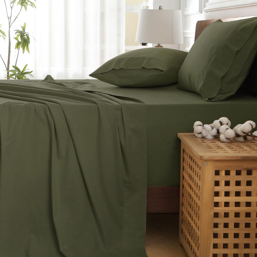 Hyprest queen sheet set includes flat sheet, fitted sheet, and two pillowcases