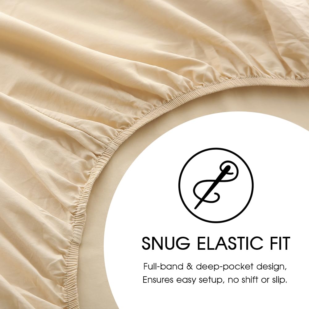 HYPREST cooling cotton sheet set supports year-round comfort.