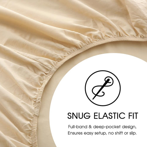 HYPREST cooling cotton sheet set supports year-round comfort.