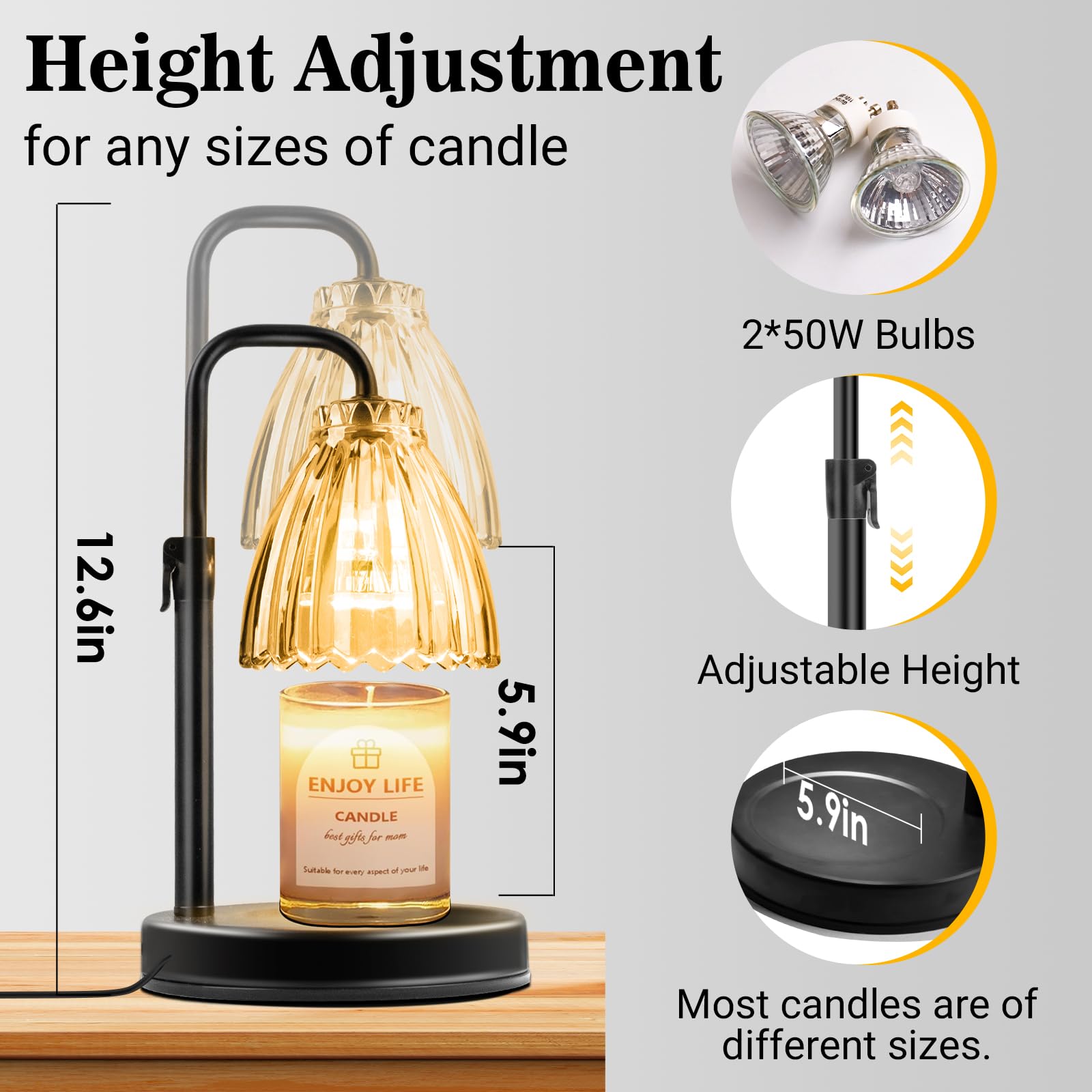 hyrion Candle Warmer Lamp delivers flame-free fragrance without smoke