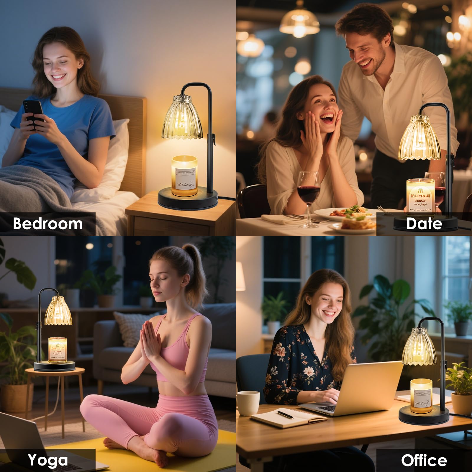 hyrion Gift-ready Candle Warmer Lamp in an elegant box