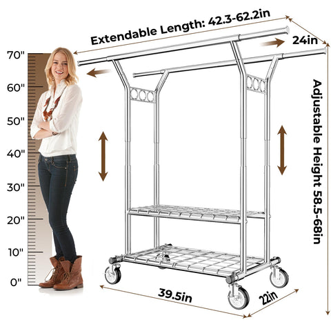 HYSEYY bottom shelves hold shoes and luggage neatly