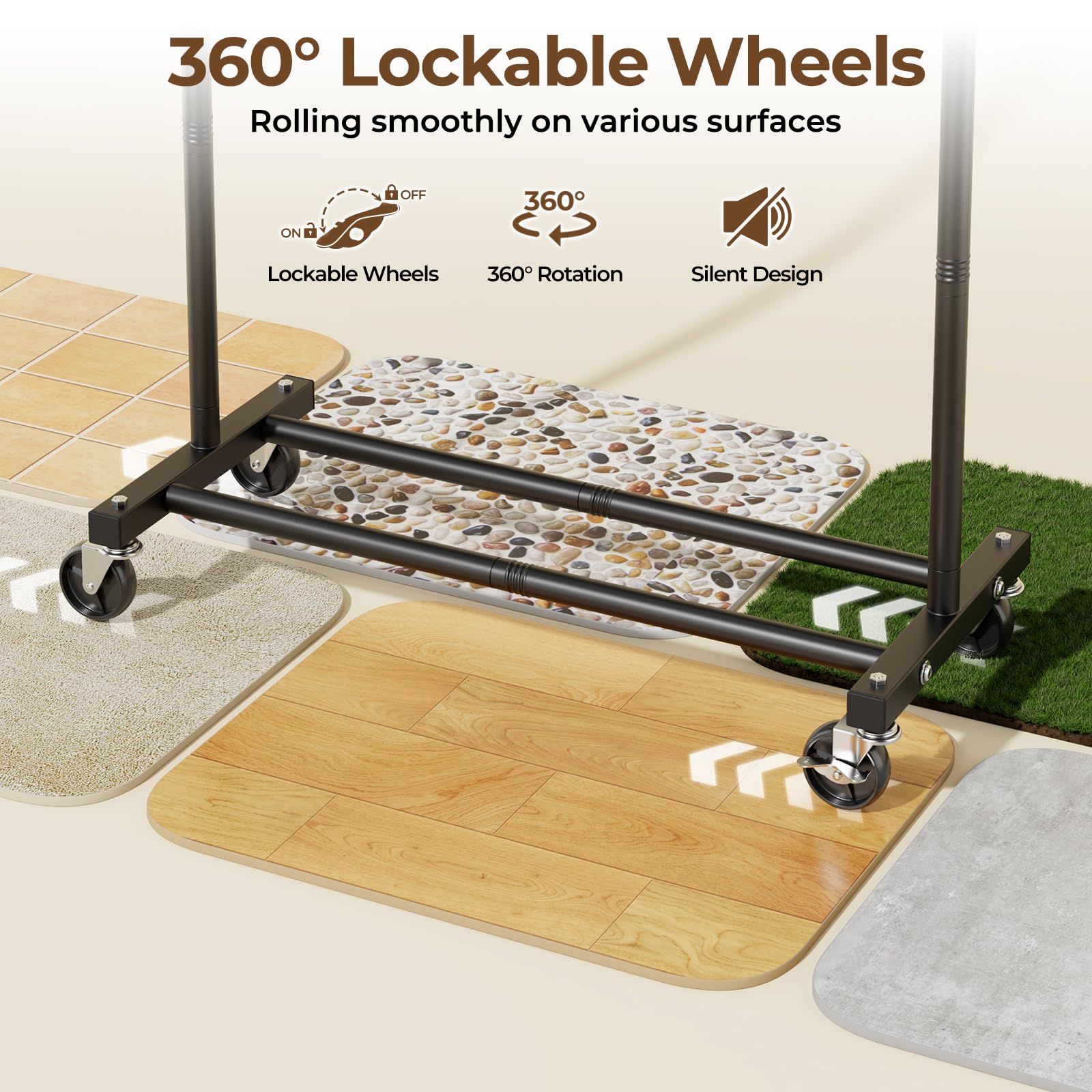 HYSEYY clothes rack easy assembly for fast setup.