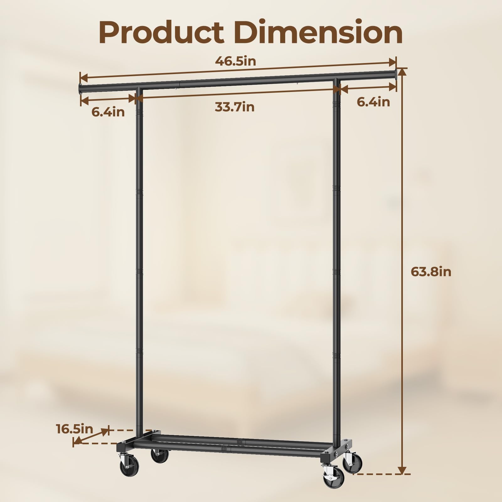 HYSEYY rolling cart ideal for display or retail storage.