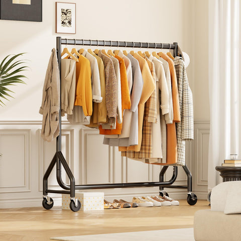 HYSEYY dorm bedroom organization rack in a compact space