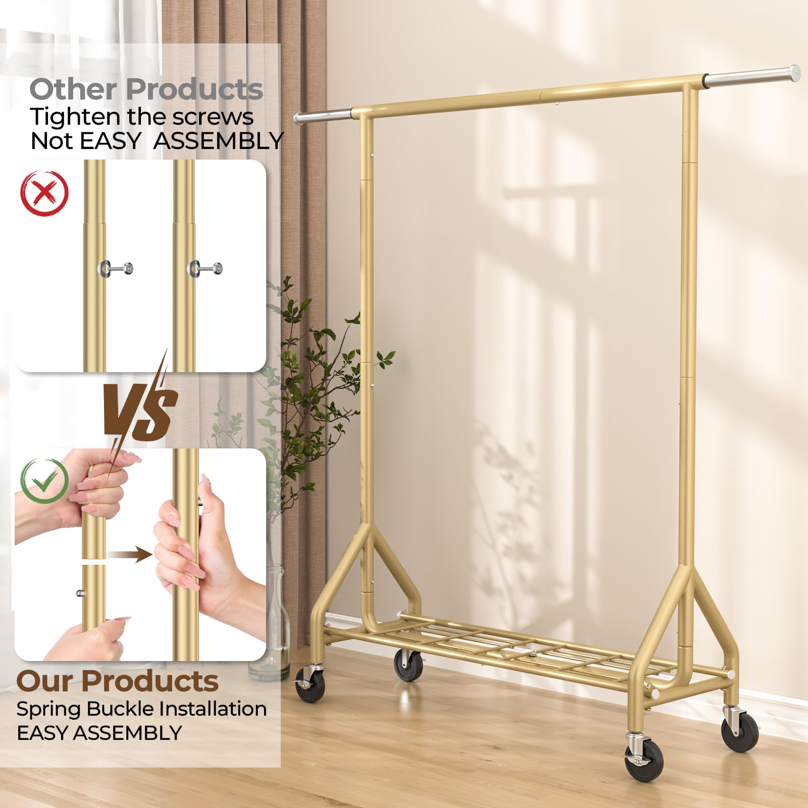 HYSEYY triangle frame design enhances stability and weight distribution