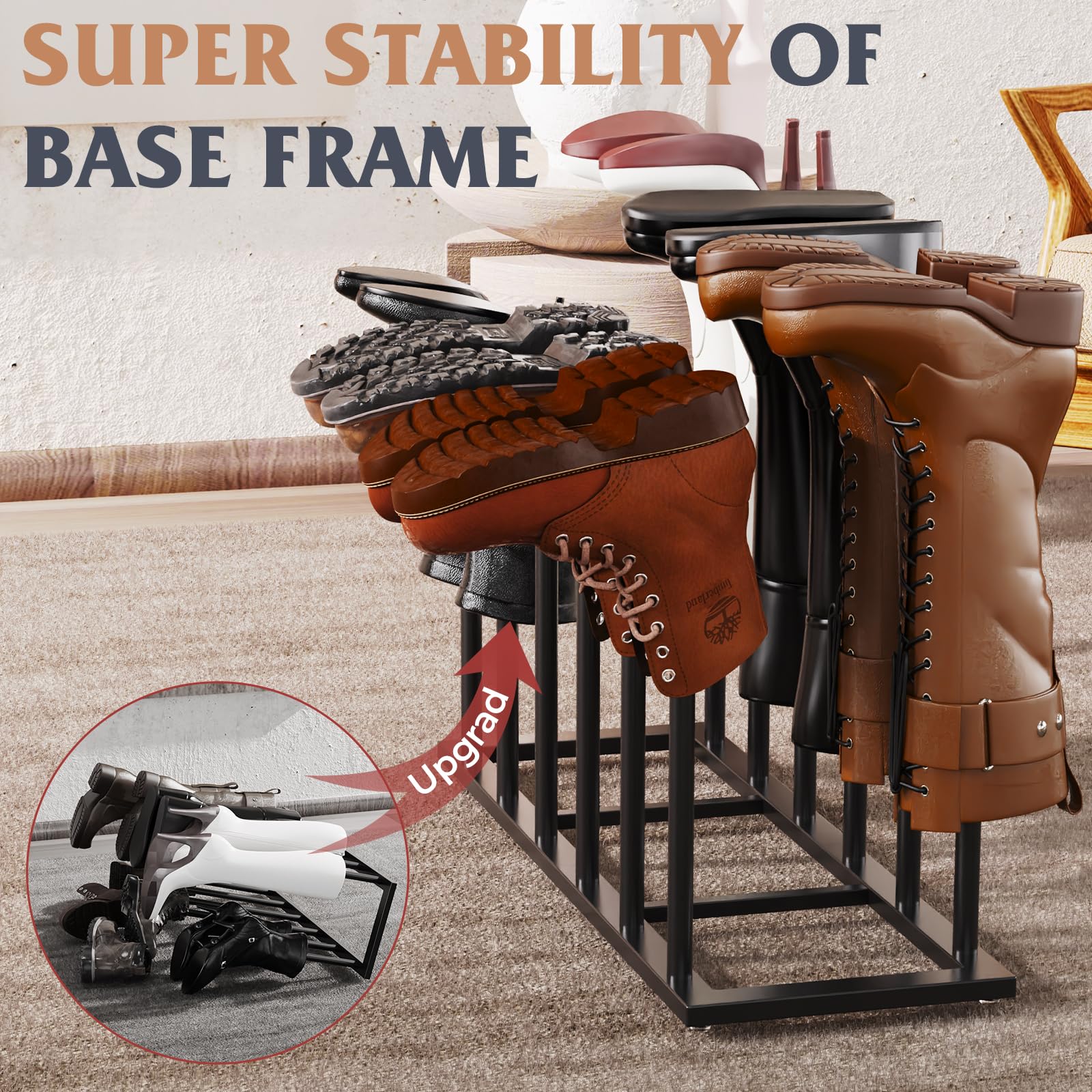 HzTinT boot rack includes complete hardware and manual