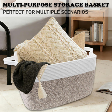 HZFTJOY multiroom organization basket helps declutter nursery and bedroom