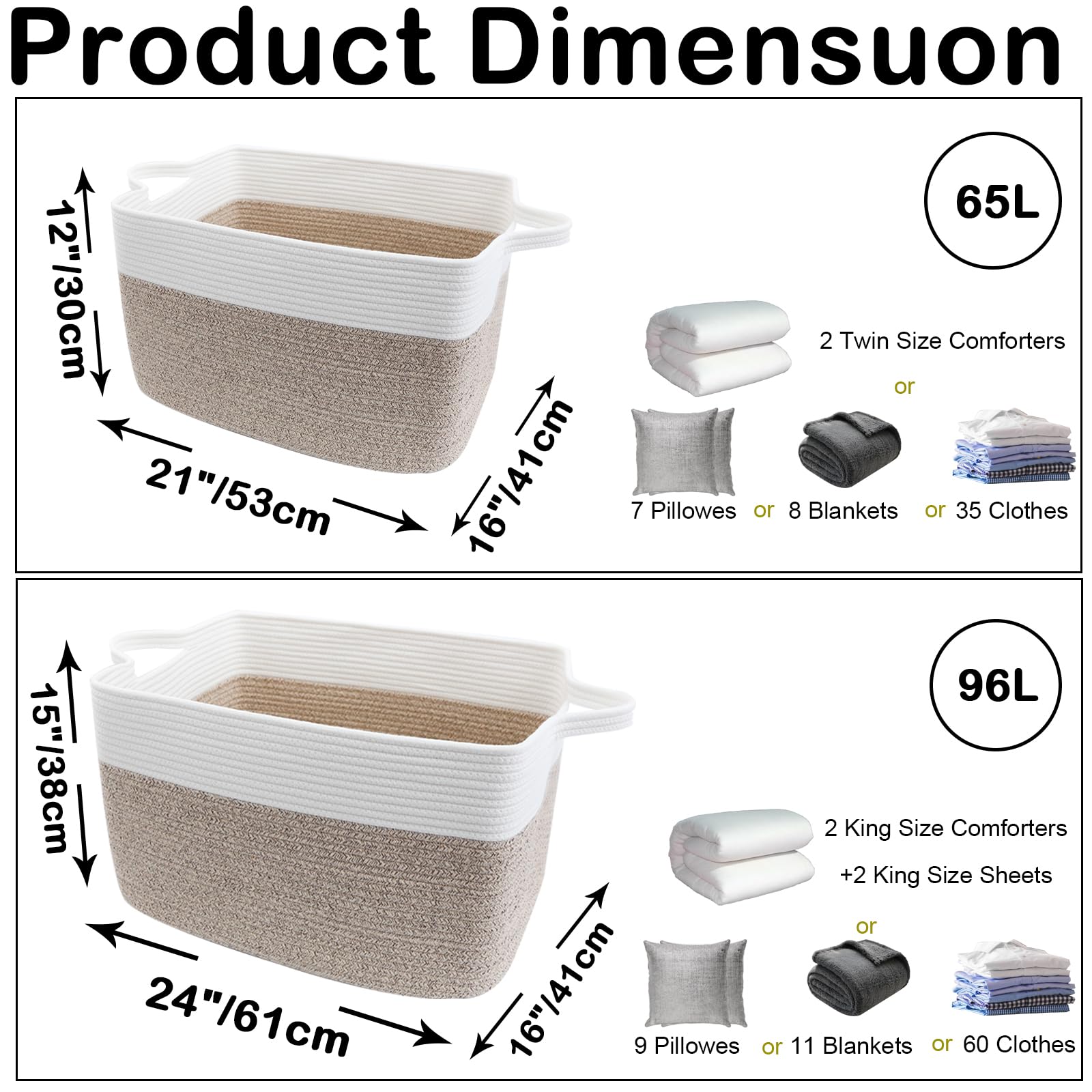HZFTJOY rectangle storage bin handles provide easy, ergonomic organizing in any room