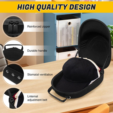 HZJYW travel hat case shows durable Oxford fabric for protection.