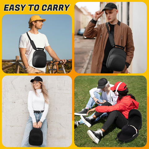 HZJYW compact hat case resists water and dust for travel use.