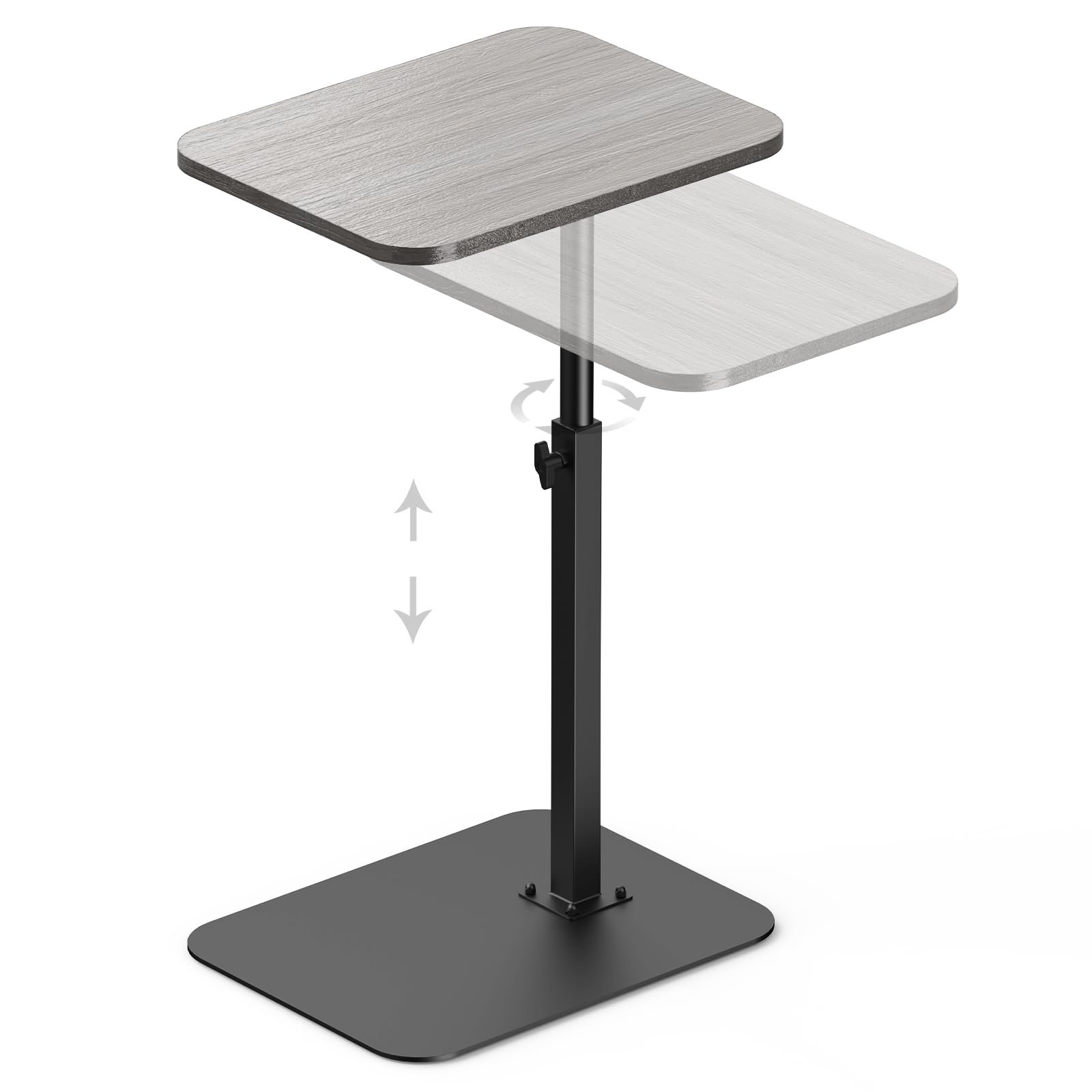 HzTinT hztint-side-table-couch-wood-panel offers convenient snack access beside the sofa.
