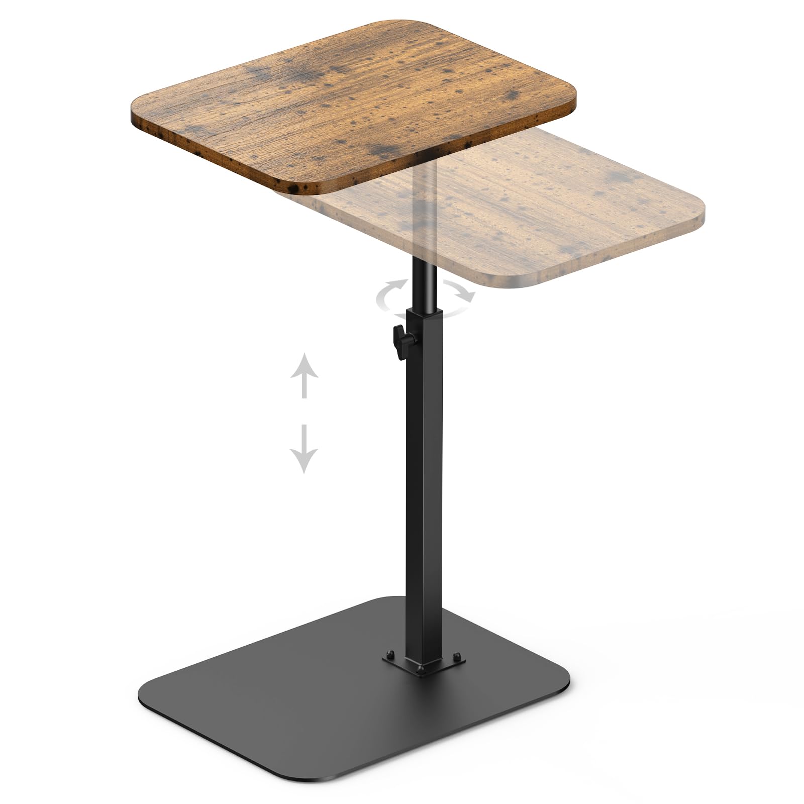 HzTinT TV Tray Side Table with adjustable height for couch use.