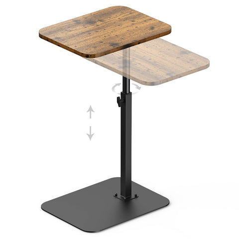HzTinT TV Tray Side Table with adjustable height for couch use.