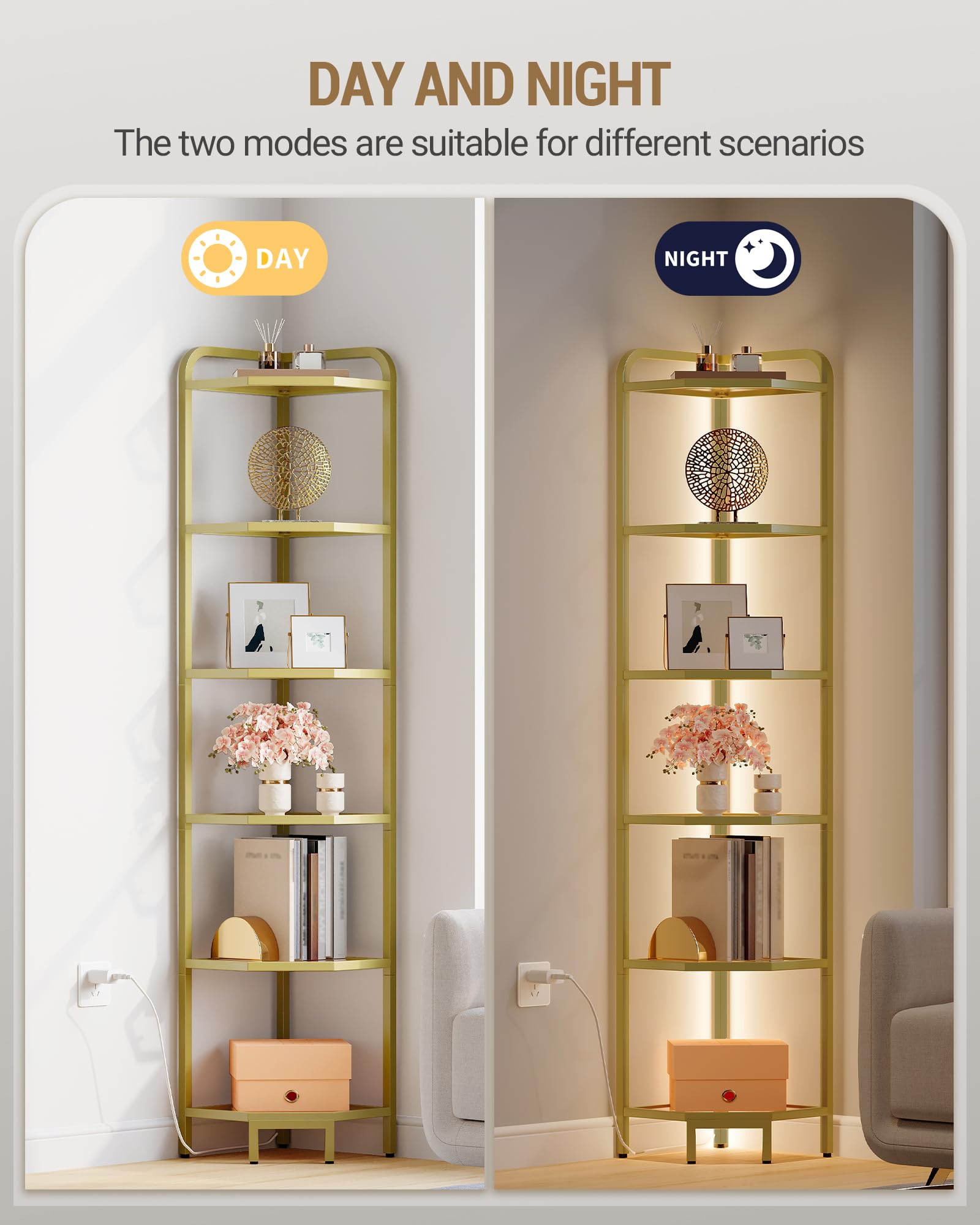 90-degree corner design fits neatly into wall angles.