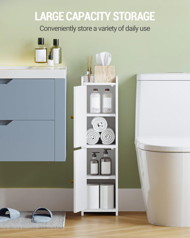 Hzuaneri adjustable shelves for flexible bathroom storage.