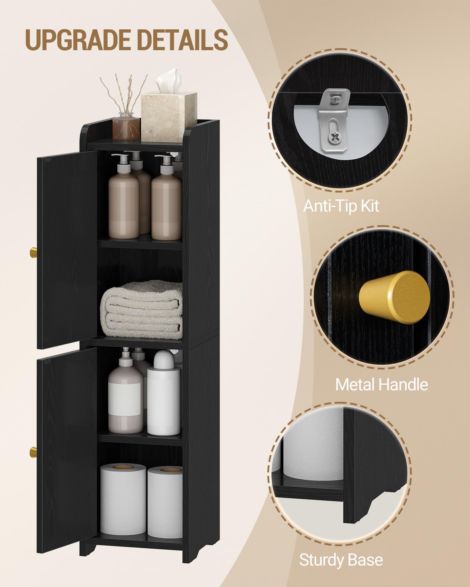 Hzuaneri anti-tip kit enhances stability for safe placement