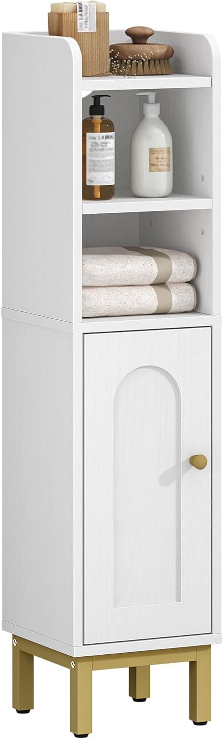 Simple assembly process for Hzuaneri bathroom cabinet with labeled parts