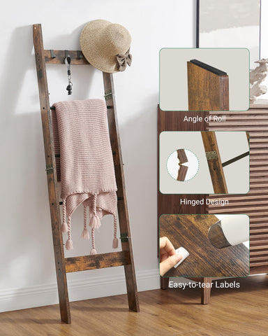 Hzuaneri blanket ladder top and bottom felt pads protect walls and floors