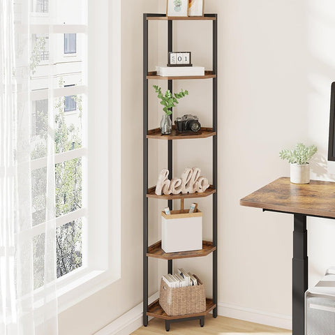 Hzuaneri plant display on a 6-tier shelf for greenery.