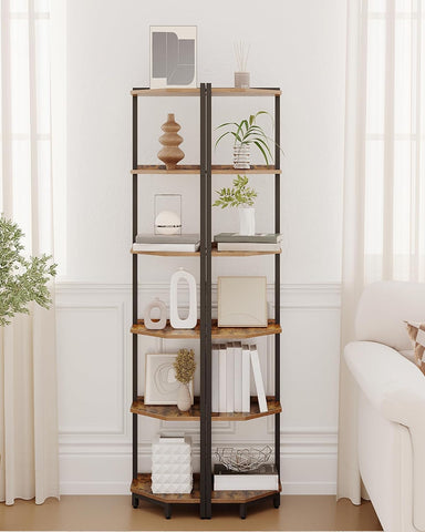 Hzuaneri corner shelf stand steel frame close-up showing durability.