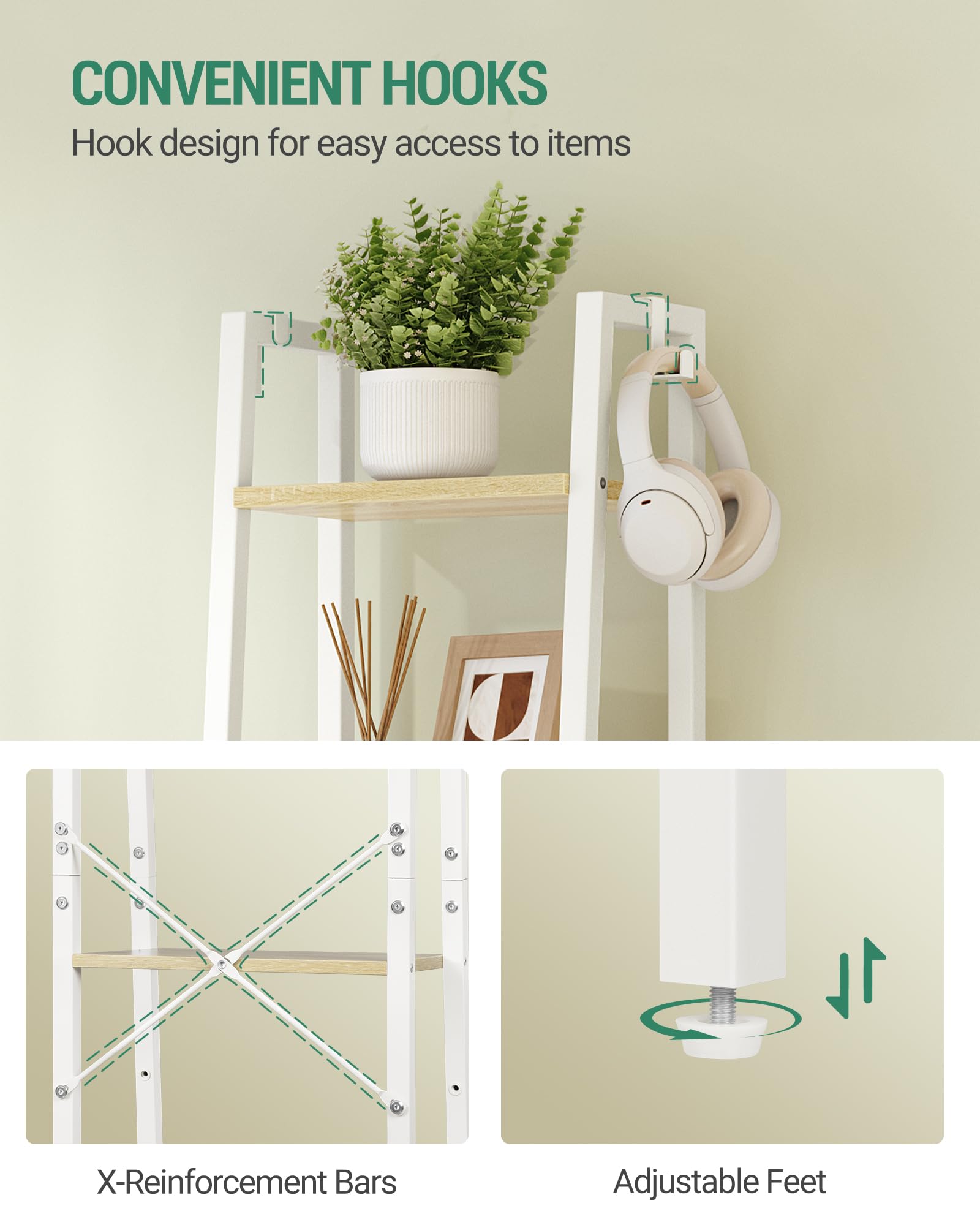 Assembly-ready image with numbered parts aids quick setup.