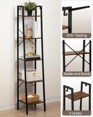 Hzuaneri freestanding corner unit fits narrow spaces with stable design.