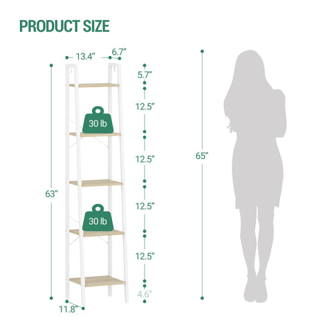 Side view highlights slim profile and ladder design.